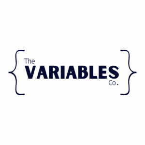 the variables co. logo navy on transparent